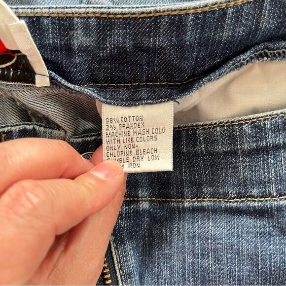 Talbots Stretch Medium Wash Trouser Fit Leg Denim Jeans - Picture 13 of 13
